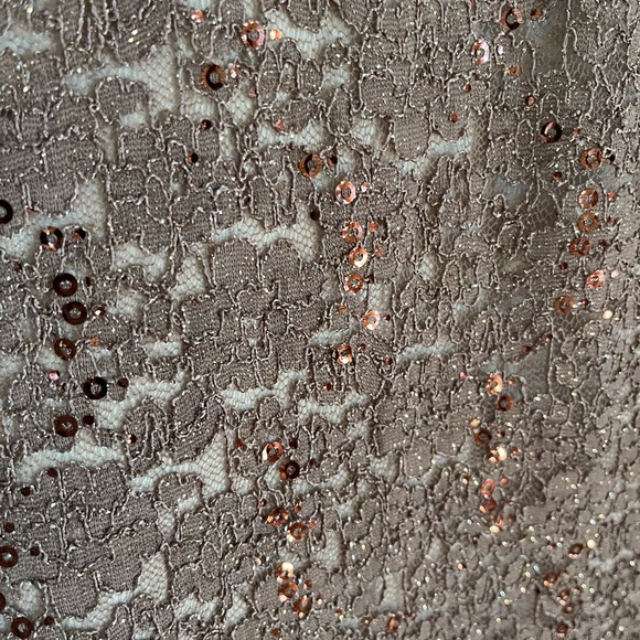 Nordstrom brown lace and sequin gown! - Picture 4 of 6